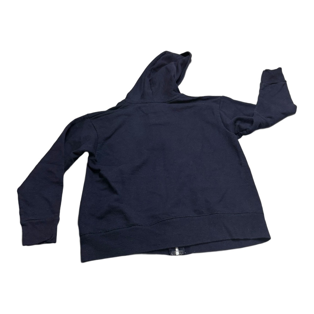 Hanes Mens Full Zip Hoodie Size Medium Navy Graphic - Picture 5 of 8